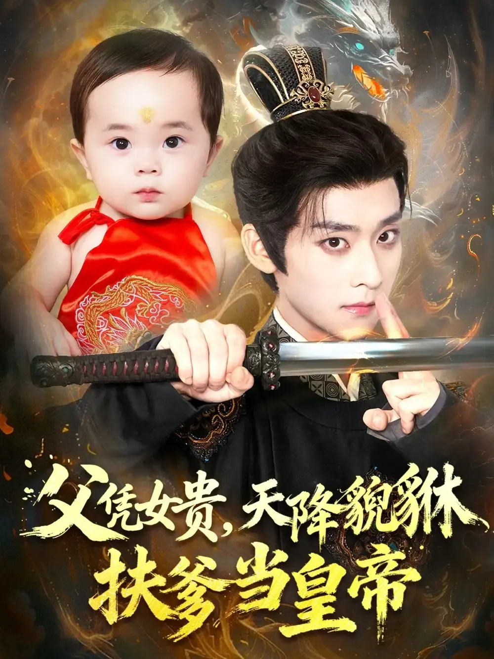 热门短剧《父凭女贵，天降貔貅扶爹当皇帝》全集-高清免费在线观看完整版-萌娃带爹逆袭当皇帝资源下载