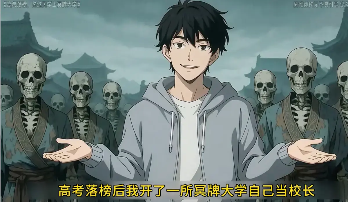 高考落榜生必看《高考落榜，忽悠同学上冥牌大学》-忽悠同学上冥牌大学爆笑动漫-全集高清在线观看无广告-校园搞笑番剧推荐