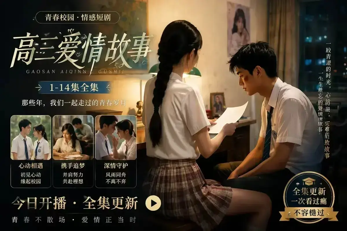 《B中爱情故事》AI校园短剧未删减完整版 - 误会篇高清4KHDR画质 - 百度网盘在线秒存免费观看 - 每集戳心AI短剧天花板