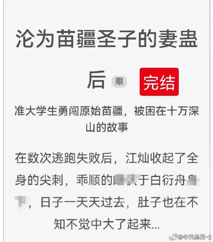 《沦为苗疆圣子的妻蛊后》狐狸雨小说全文免费阅读txt下载 - 沦为苗疆圣子的妻蛊后全集无删减完整版在线看 - 苗疆圣子妻蛊后小说资源分享推荐