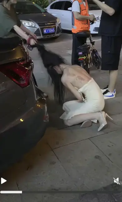 《白裙女子被抓头发跳河》1080P高清画质播放-白裙女子被抓头发跳河小三疑云事件始末-湘E车牌白裙女子拉头发坠河后续完整版免费在线观看